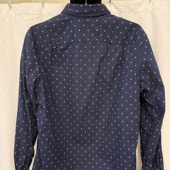 Blue Good Fellow Diamond Pattern Button Down - Picture 2 of 4